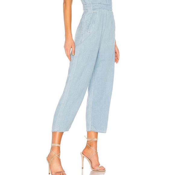 NWT!! Mother The Cut It Out Jumpsuit in Songbird - Picture 8 of 11